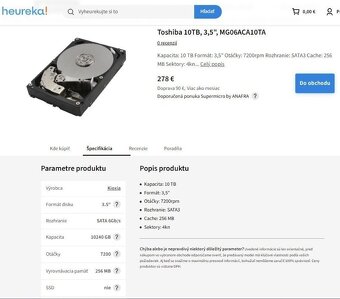 Toshiba 20TB / 10TB / 8TB MG Series ENTERPRISE - 4