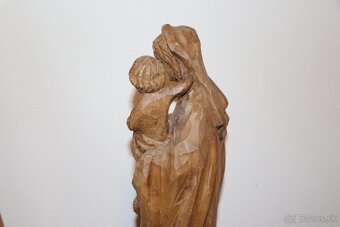 Marie a Jezulátko soška socha dřevo (225J) - 4