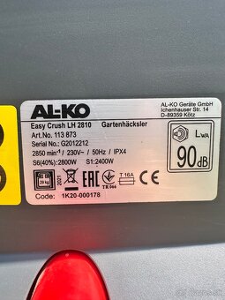 Valcový drvič AL-KO EasyCrush LH 2810 – TOP stav - 4