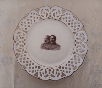 Porcelánové talíře - Franc Jozef, Wihelm II., Rakusko Uhors - 4