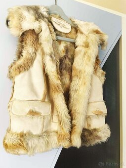 Kožušinová vesta S/M - 4