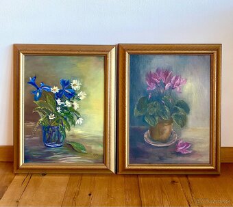 Staré krásné obrazy 2 kusy - 4