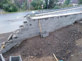 Oporny mur, betonazne prace, plot - 4