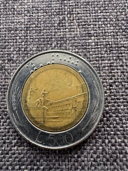 Taliansko : 500 Lír 2 ks (1986, 1984) + 100 Lír 2 ks + 50 Lí - 4