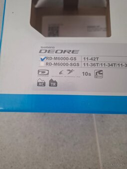 Predám novy prehadzovac DEORE RD M6000 GS 10 rychlostny - 4