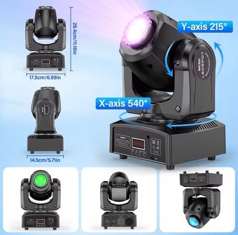 LED rotačné hlavy 100w - 4