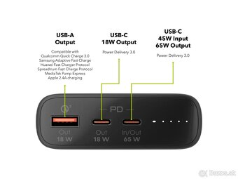 AlzaPower Style 20000mAh Power Delivery 65W - 4