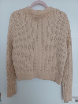 Dámsky béžový kratší sveter - 4