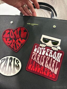 Karl Lagerfeld damska velka kožena kabelka - 4