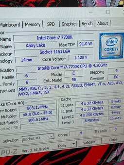 Herne pc I7 7700K - 4