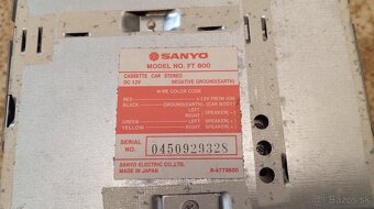 Kazetový prehrávač do auta Sanyo FT 800 - 4