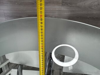 Kuchynský stôl sklený 110 cm - 4