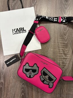 Karl Lagerfeld kožená crossbody kabelka - 4