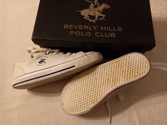 Biele tenisky veľ. 35 - BEVERLY HILLS POLO CLUB - 4