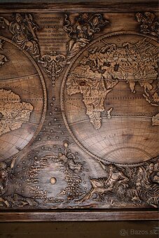 Drevený obraz – Karta sveta (mapa sveta) - 4