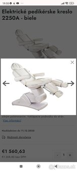 Elektrické pedikerske kozmetické masážne kreslo - 4