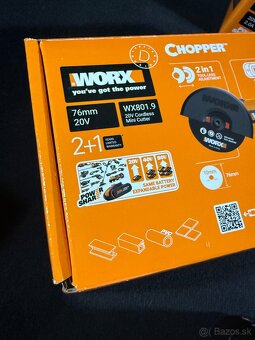 mini uhlová brúska WORX 20V - 4