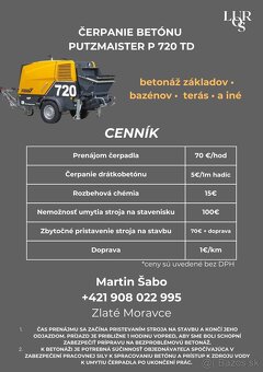 Čerpadlo betonu Putzmeister - 4