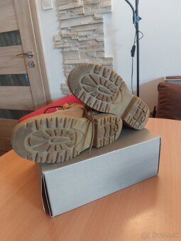 Detske kozene topanky na snurky velkost 33 od Batu - 4