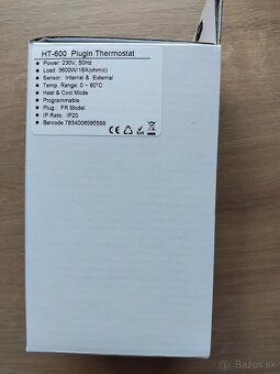 Predám novú nakoniec nepoužitú spínanú zásuvku s termostatom - 4