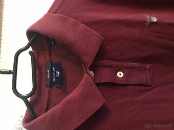GANT originál bordo pánske polotricko L/XL - 4