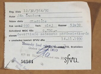 Ján Šandora - Gladióle - 4