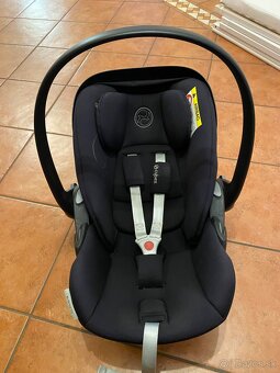 Autosedačka - vajíčko Cybex cloud G i-size gold Maxic black - 4