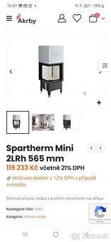 Spartherm Mini 2LRh57 krbová vložka - 4