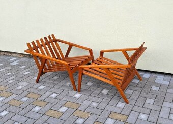 Retro designová kresla 2ks - 4