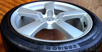 alu R18 5x114,3 orig. Mazda, letné pneu 225/40 - 4