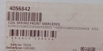 Nová pred. pružina Mercedes E classe trieda W211 (2002-2008) - 4
