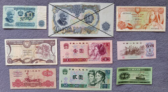 Bankovky z obehu svet 1 - 4