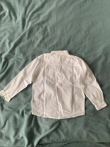 Biela lanová košeľa H&M, 122 - 4