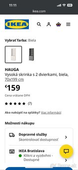 Ikea Hauga police s dvierkami - 4