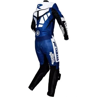 Moto Kožená Kombinéza Yamaha Blue - 4