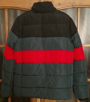 Nová pánska bunda Superdry čierna/zelená/červená veľkosť M - 4