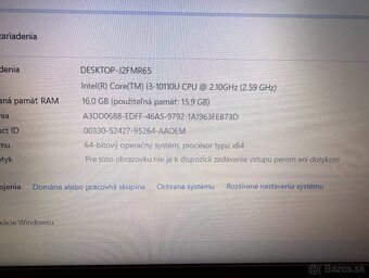 Notebook Dell Vostro 3590 i3-10110U / 16GB / SSD+HDD - 4