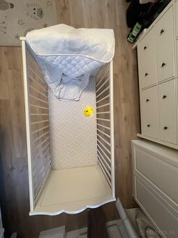 Detská postielka (ikea) + matrac, obliečka, mantinel - 4