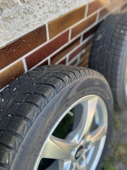 Na predaj zimna sada Pneumatiky 215/55 R17 + disky 5x114,3 - 4