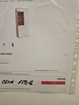 SKRIŇA-VITRINA/ZELE-REG1W3D/ NOVÁ - 4