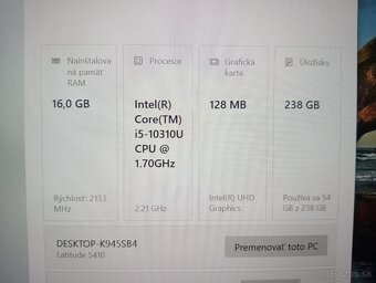 Dell Latitude 5410 , Intel core i5 , 16gb ram , WIN10 , ssd - 4
