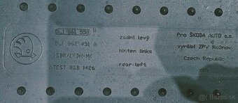 Škoda Yeti - originál gumové rohože - 4