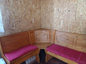 Drevená lavica,sťahovací luster - 4