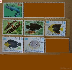 Nádherné poštové známky RYBY - 4