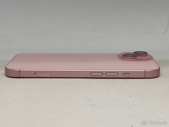 IPHONE 15 PINK 128GB ZÁRUKA - STAV AKO NOVÝ - 4