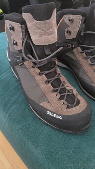 Salewa Ms Crow Gtx Wallnut Fluo Orange Turistická Obuv - 4