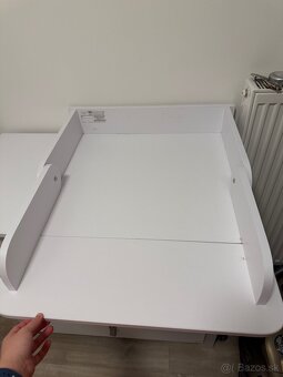 Prebaľovacia komoda Veres Monaco – bielo-sivá - 4