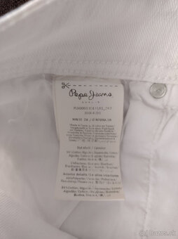 NOVE biele dámske rifle šortky, kraťase - 4