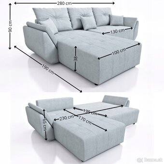 Tmavosiva velka sedacka L - 4