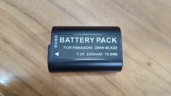 Nabijacka a 2x baterka BLK22 pre fotaky Panasonic - 4